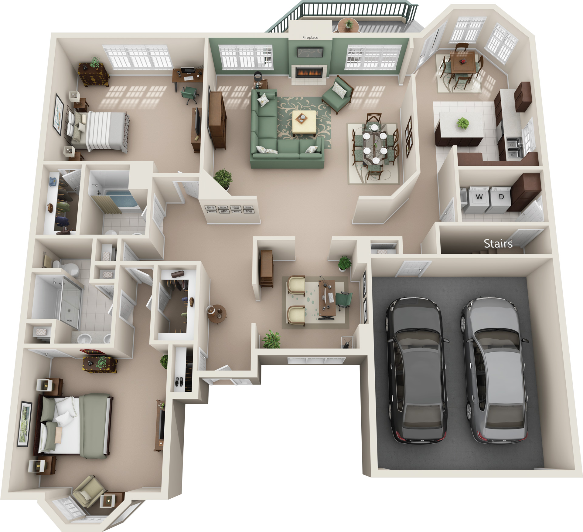 Wyndemere senior living townhome floor plan
