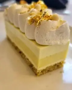 senior living dining dessert lemon