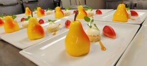 senior living dining dessert