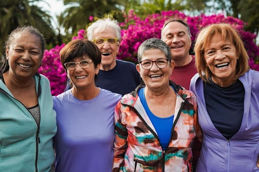 Seniors Smiling at a Life Plan Community